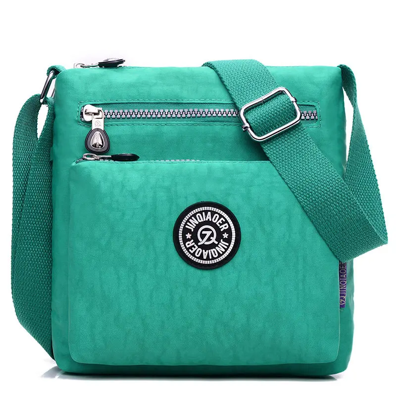 Горячая Распродажа, женские сумки-мессенджеры, сумки для женщин, водонепроницаемые нейлоновые женские сумки через плечо, сумки через плечо - Цвет: Зеленый