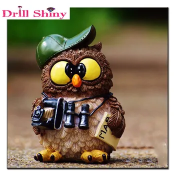 

Diamond Embroidery Animals Owl With Hat Diy Diamond Painting Cross Stitch Kits Diamond Mosaic Crystal Embroidery Needlework