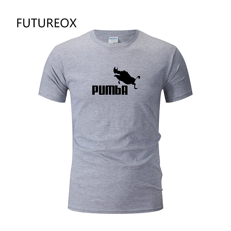 FUTUREOX Милый Забавный тройник футболки homme Pumba (Пумба) мужская с коротким рукавом