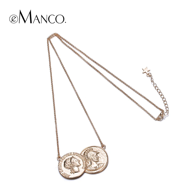 eManco Fashion chokers necklaces for women and man simple design high quality zinc alloy chain necklace jewelry NL12392