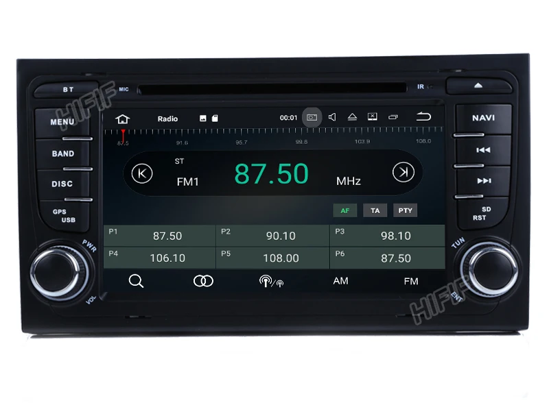 Excellent Free Camera 1024*600 Quad Core Android 7.1.1 Car DVD Player for Audi A4 2002-2007 S4 RS4 8E 8F B9 B7 RNS-E (DTV DAB+ Optional) 2