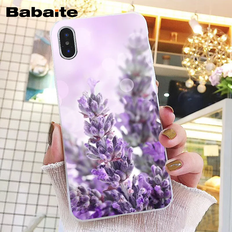 Babaite простой Лавандовые фиолетовые цветы чехол для телефона для iphone 11 Pro 11Pro Max 8 7 6 6S Plus X XS MAX 5 5S SE XR