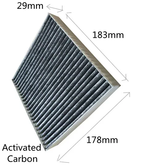 Отправка cuk1835 обувь по заводским ценам 71743821 Высокое качество активированный уголь Воздушный Фильтры для салона для Sedici 18.3*17.8*2.9 см la155