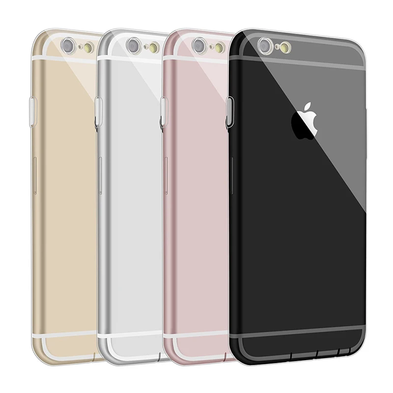 Силиконовый чехол для Iphone 6 S плюс 5S 7 8 5 ультра тонкий пыле ясно телефон сумка