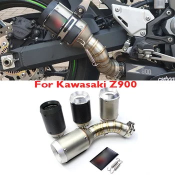 

Z900 Slip on Exhaust Tube Motorcycle Muffler Exhaust Pipe Escape Link Tube Exhaust System for Kawasaki Z900