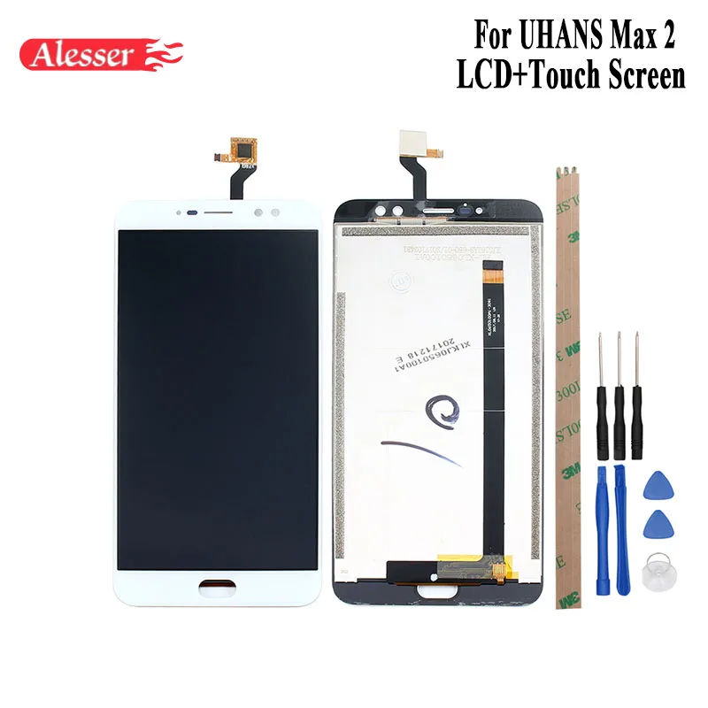 

Alesser For UHANS Max 2 LCD Display and Touch Screen Assembly Repair Parts +Tools +Adhesive 6.44 Inch For UHANS Max 2 Cell Phone