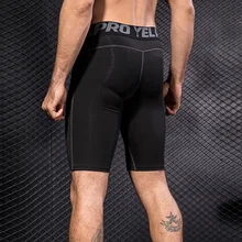 Новинка,, мужские Компрессионные шорты для спортзала, штаны, спортивные, дышащие, быстросохнущие колготки, тонкие, для фитнеса, YAA99