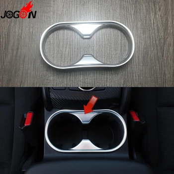 

For Mazda CX-5 CX5 2017 2018 Car Interior Console Front Water Cup Holder Frame Cover Trim ABS Matte Silver Car-Styling