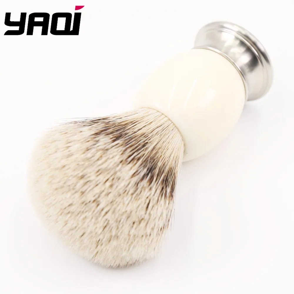 Yaqi 21 мм металлическая и акриловая ручка кисточка для бритья барсука|badger shaving