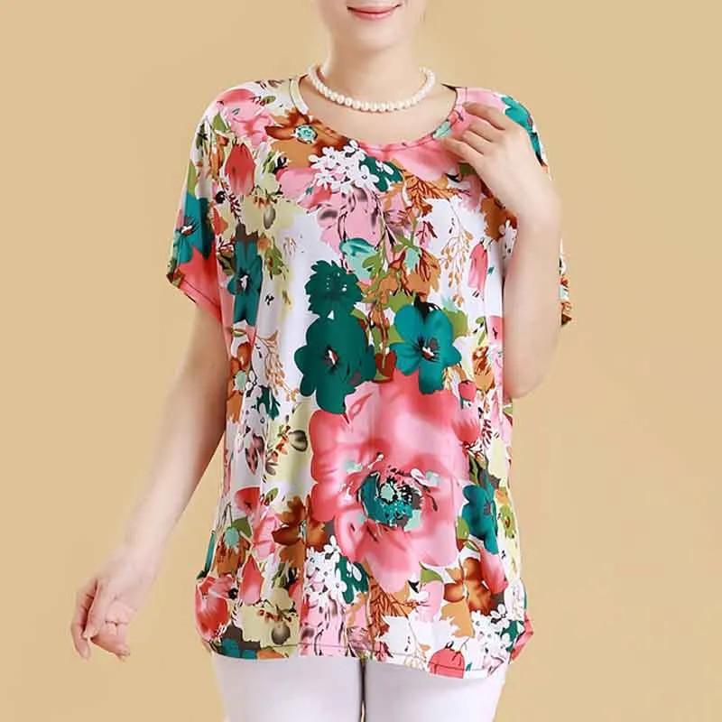 2019 النساء تيشيرت صيفي زائد حجم قمم س الرقبة قصيرة الأكمام التي شيرت طباعة 5XL t قميص إمرأة الملابس المحملة قميص فام 2019 النساء تيشيرت صيفي زائد حجم قمم س الرقبة قصيرة الأكمام التي شيرت طباعة 5XL t قميص إمرأة الملابس المحملة قميص فام