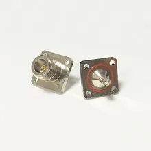 1 шт. разъем Jack n до внутренний разъем SMA RF коаксиальный адаптер модем переходной разъем большие 4 отверстия для крепления на панель никелированный Водонепроницаемый