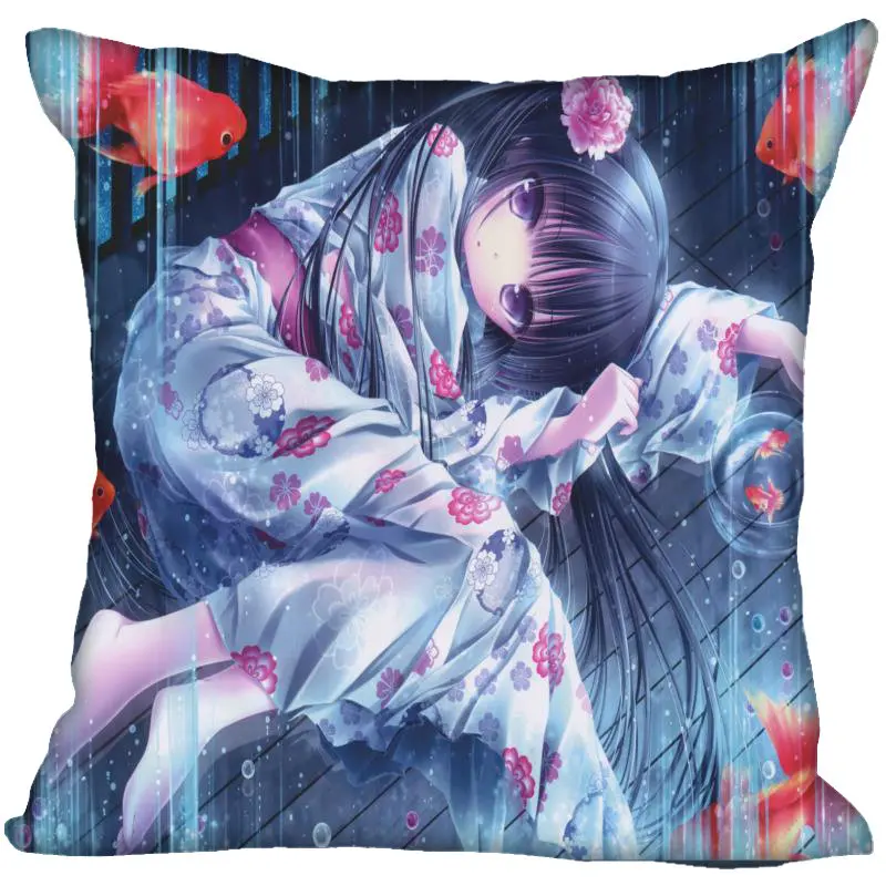 Byakuya Chakai на подушку в стиле аниме размером чехол для дома декоративный чехол на подушки квадратный невидимые молнии Подушка Чехол s 40X40,45X45 см