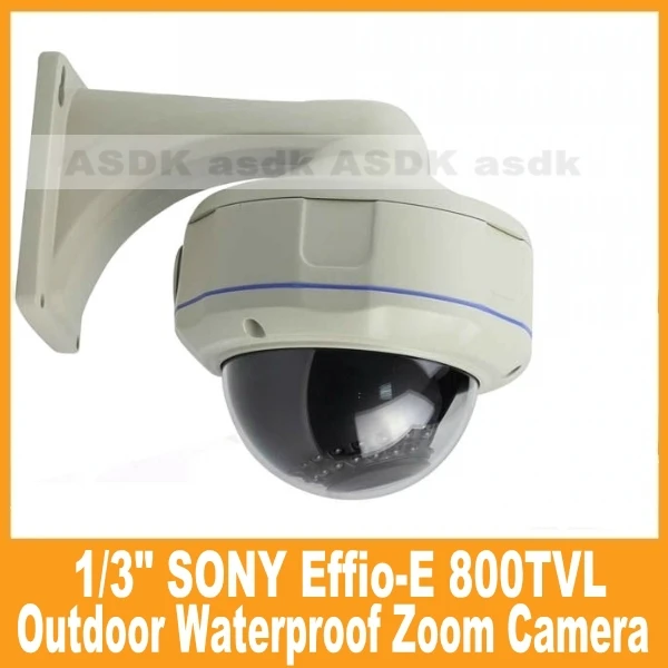 Vandal proof Waterproof Outdoor Surveillance 2.8-12mm Zoom Camera Security 800tvl 1/3 Sony Efiio-e OSD