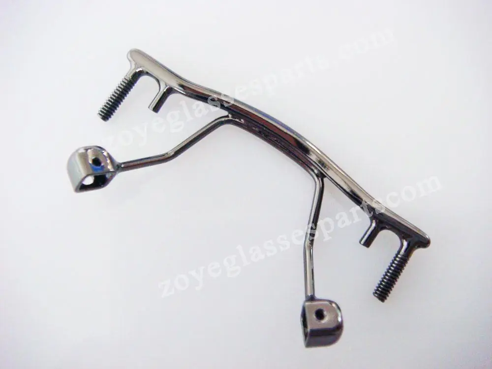 

eyewear bridge replacement for rimless frame,gun color eyewear nose bridge,stainless steel eyewear bridges TB-176 gun