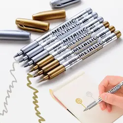 Baoke металлический маркер ручки DIY фото альбома ленты из золотистого металла Цвет Краски маркеры для создания карты кожа камень Windows ручки