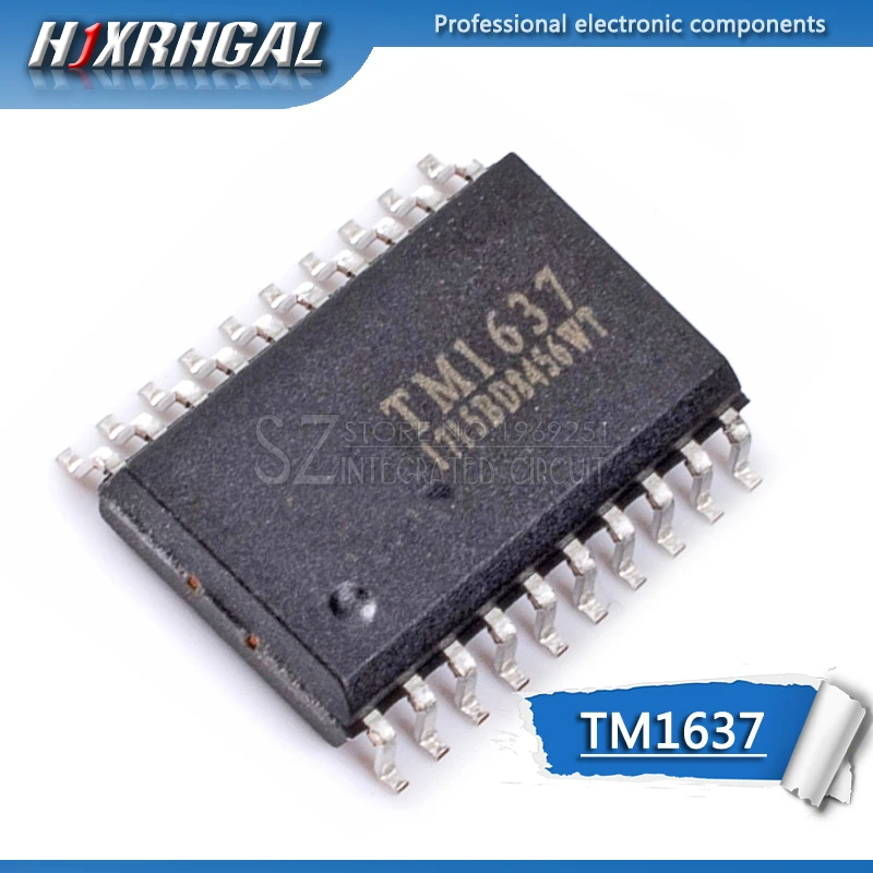 10 шт. TM1637 SOP SMD новый и оригинальный IC HJXRHGAL | Электронные компоненты принадлежности