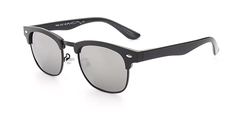 Последние итальянский дизайн Uv400 с плоскими стеклами и половинной рамкой, полароидные линзы, солнцезащитные очки для маленькой девочки очки для мальчиков маленький круглый объектив Шикарные очки
