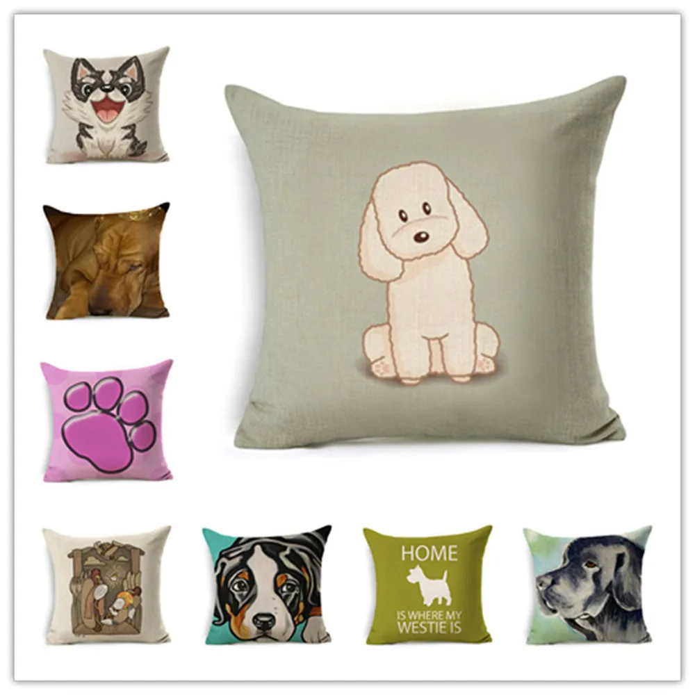 Animal cushion cover Dog for children Decorative Cushion Covers for
