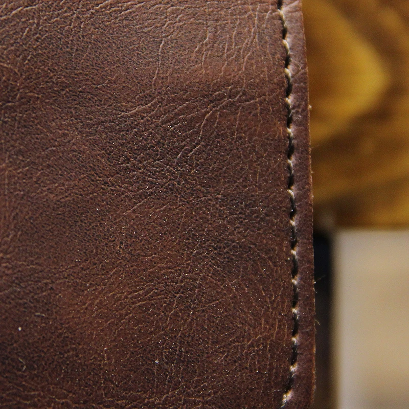 Vintage Men's Bag Crazy Horse PU Leather File Briefcase Men Messenger Bags Coffee Color Fashion Portfolio 12\