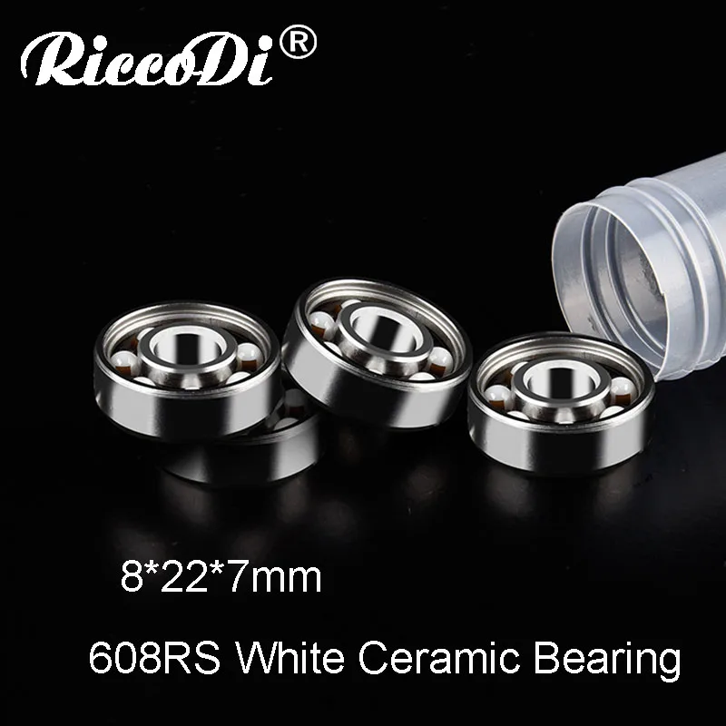608 RS White Ceramic Bearing (1)