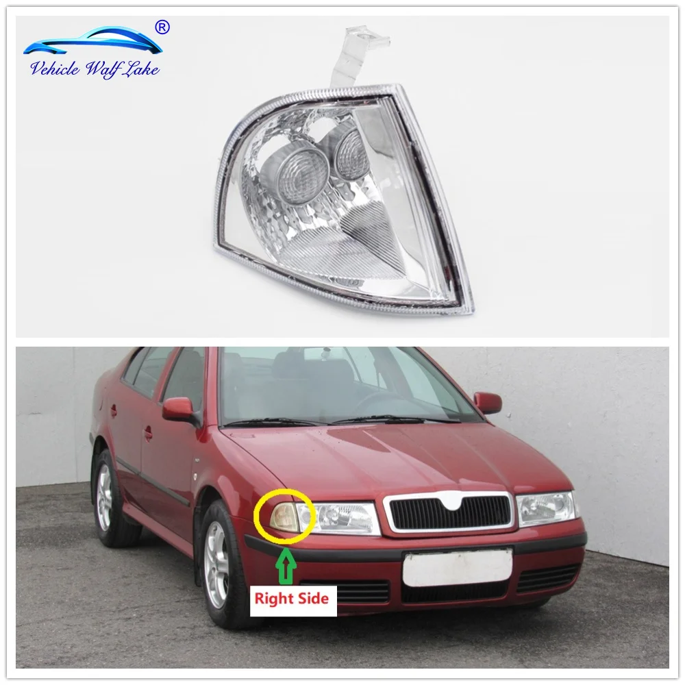 

For Octavia A4 MK1 1996 1997 1998 1999 2000 2001 2002 2003 2004 2005 2006 2007 2008 2009 Front Turn Signal Flasher Corner Light