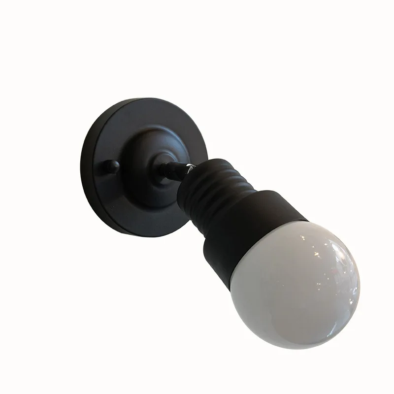 Modern ceramic adjustable lamp holder style bedside antique wall lamp
single-head living room lights vintage fashion bar lamps