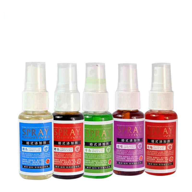 Señuelo de pesca 5 olor pesca tackl 35 ml Spray atraytnt sabor de fruta olor a pescado concentrado olor de pescado carpa pesca