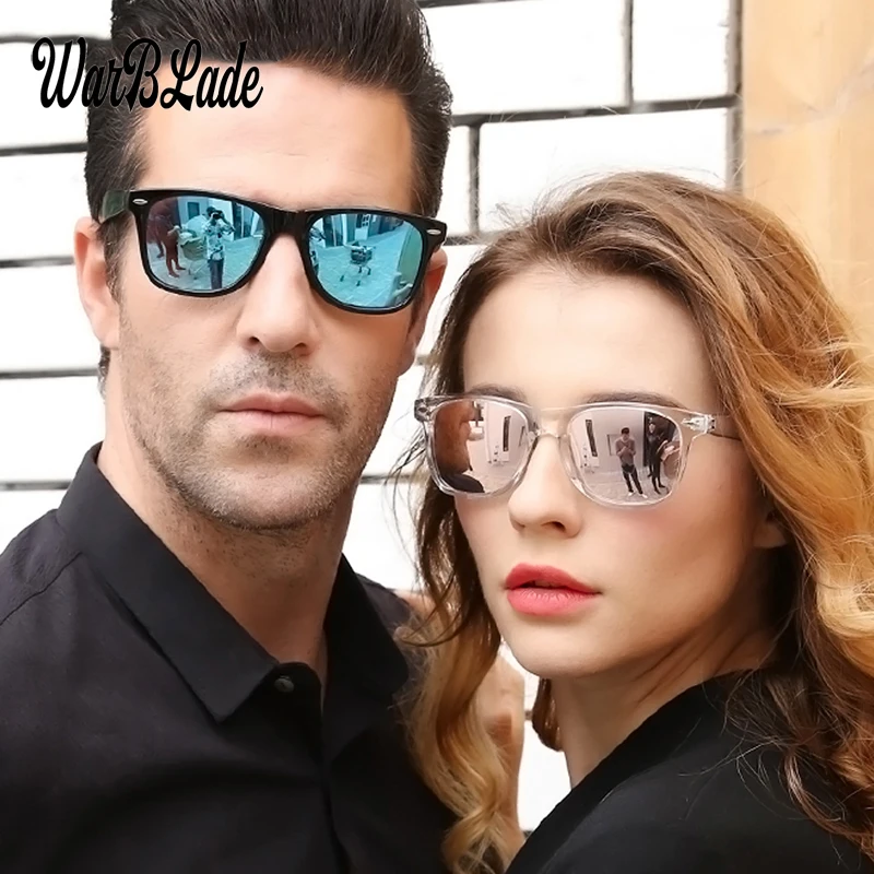 

WarBLade Fashion Men Polarized Sunglasses Men Driving Mirrors Coating Points Black Frame Eyewear Sun Glasses UV400 gafas oculos