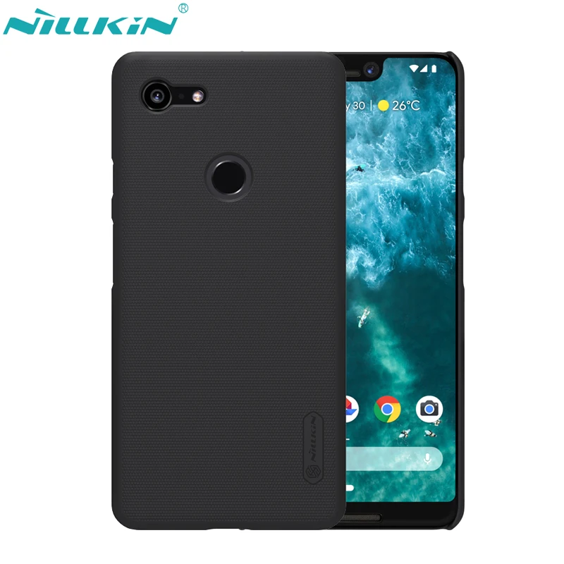 

NILLKIN Phone Cases for Google Pixel 3 XL XL3 Pixel3 Case Hard PC Protective Shell Frosted Back Cover & HD Screen Protector