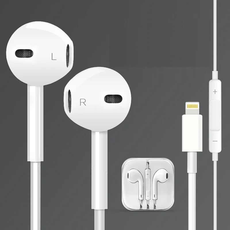 HiFi Earphone for New iPhone 7 (2016) iPhone 7 plus iPhone 6S with Voice Control Digital Nondestructive Earphone Line