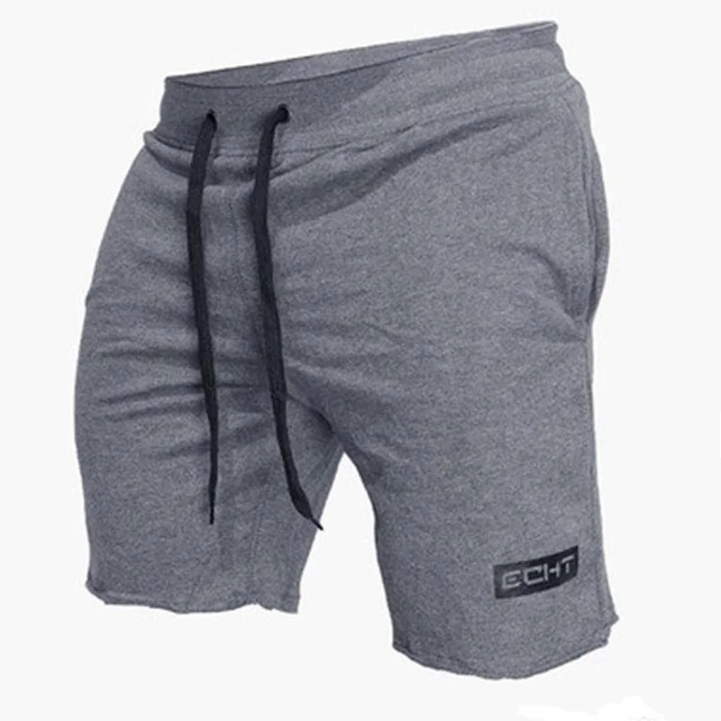 

Mens Running Sports Cotton Shorts Gym Fitness Workout Training Sportswear Male Short Pants Knee Length Beach Brand Sweatpants
