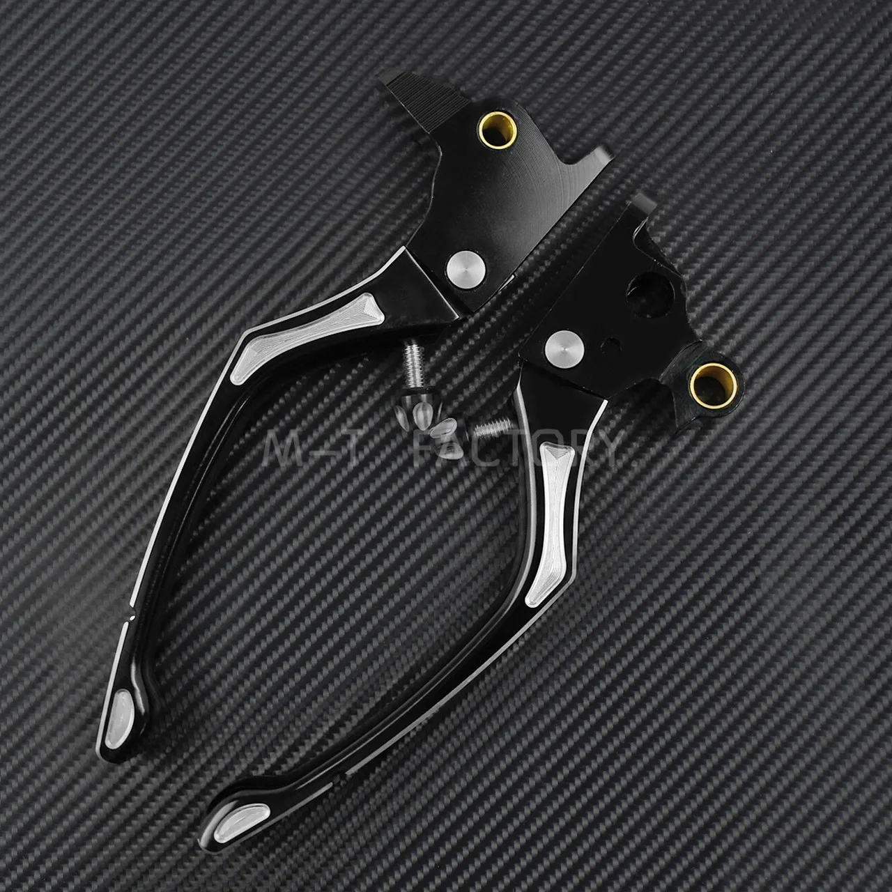 Черный тормозной рычаг сцепления мотоцикла CNC Тормозные ручки рычаги для Harley Softail