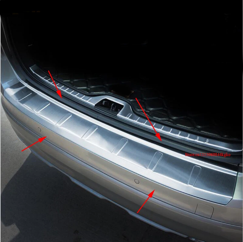 Rear Outer Bumper Skid Protector Guard Sill Plate Steel For Volvo XC60 2010-2015