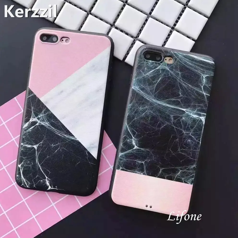 Геометрический Шелковый чехол с узором для iPhone 7 6 6S Plus мягкий силиконовый