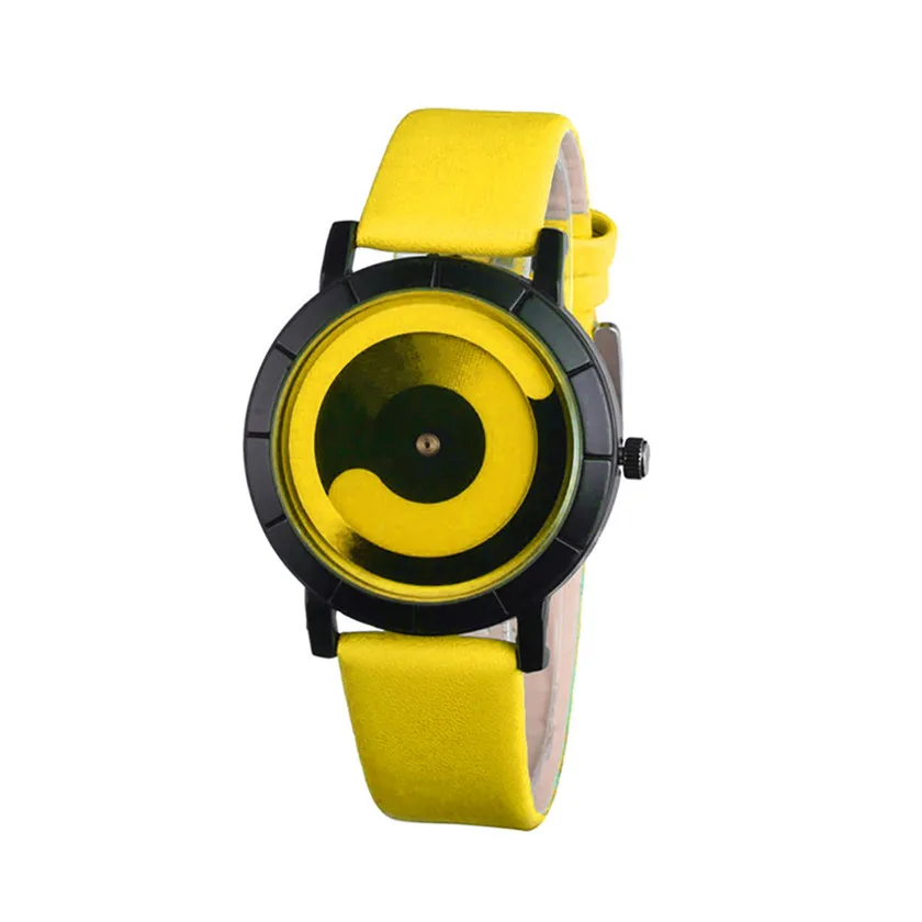 

erkek kol saati 2017 Relogio Feminino Fashion Women High Quality Creative Wave Lovers' Leather Band Quartz Watch #0718