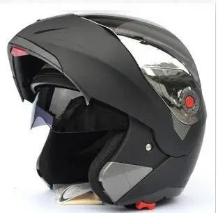 Новое поступление Лучшие Продавцы безопасные мотоциклетные шлемы подберите шлем с внутренним козырьком все - Цвет: Черный