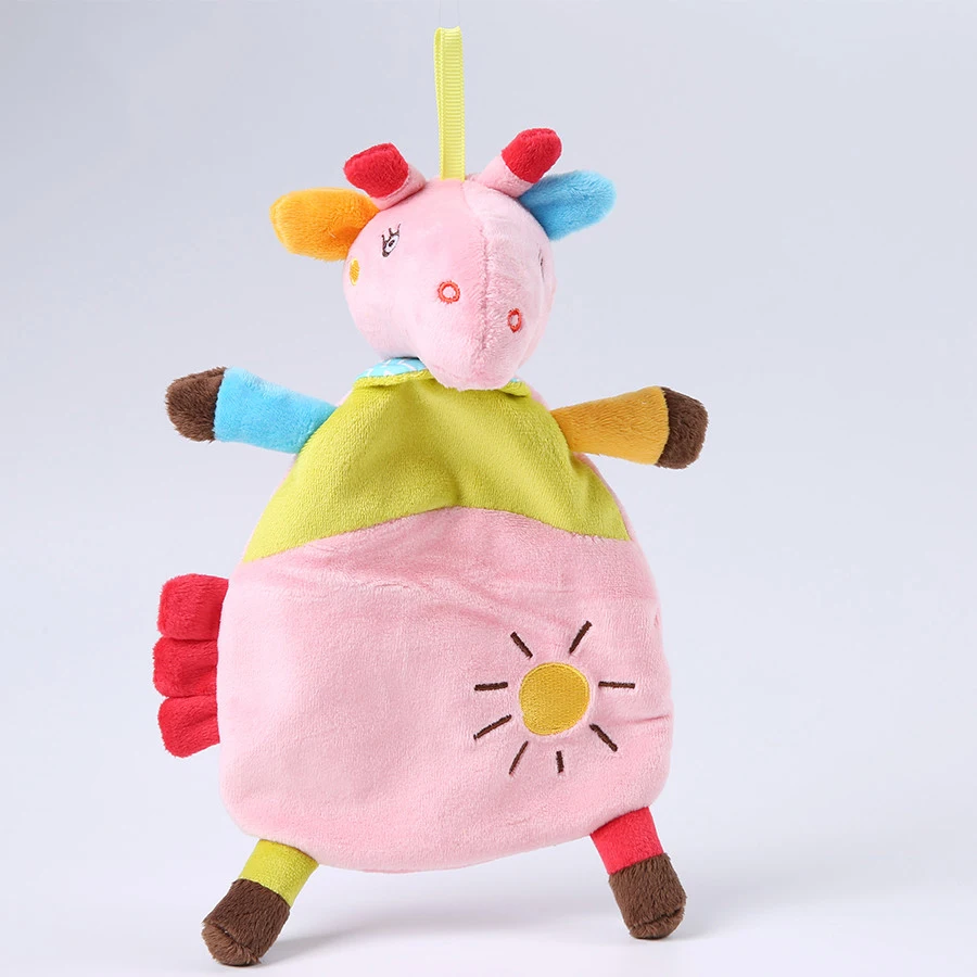 Cute Cartoon Hand Puppet Animal Hand Plush Baby Rattles Development