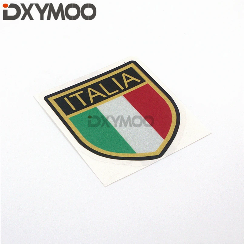 Автомобиль для укладки винил лента Национальный флаг Сделано в Италии мотоцикл ITALIA щит золотым обрезом Стикеры бампер