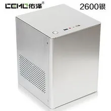 2600 алюминиевый itx чехол для компьютера usb3.0 htpc мини Чехол для компьютера большой источник питания