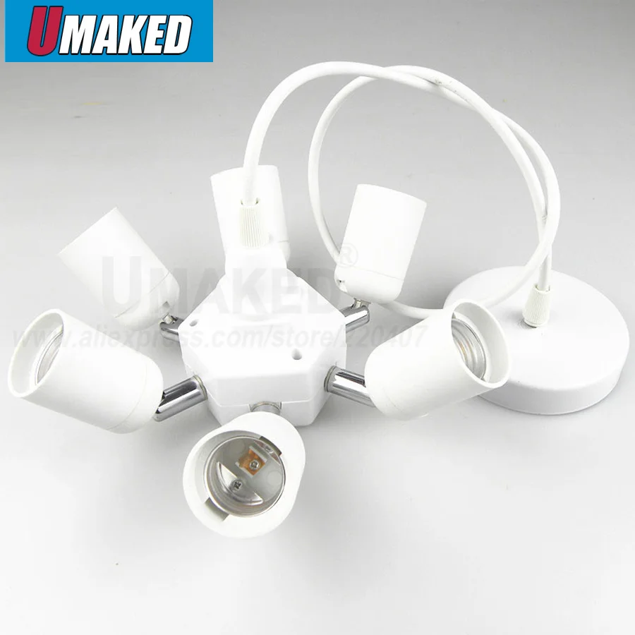 

6 in 1 E27 lamp holder converter, Lamp Adapter lamp holder for ceiling light