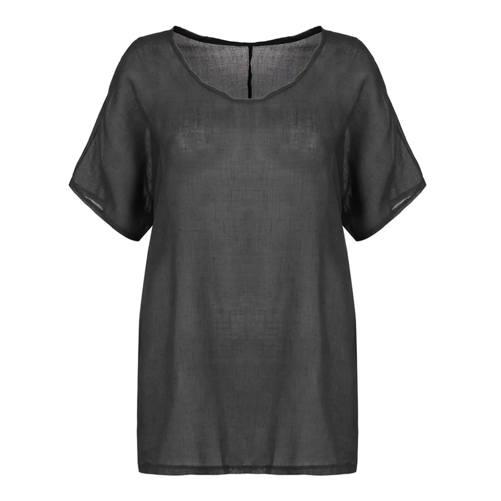 Camisetas Verano Mujer женская футболка с коротким рукавом размера плюс, свободная хлопковая льняная футболка уличная одежда, Прямая поставка c