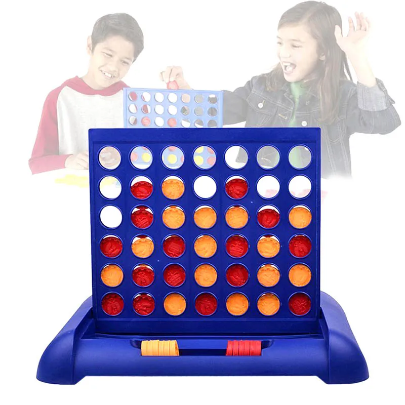 

4 in a Row Connect Wins Funny Vintage 4 Strategy Board Game Vertical Strategy Parlor Board Game Educational Puzzle Toys NSV775