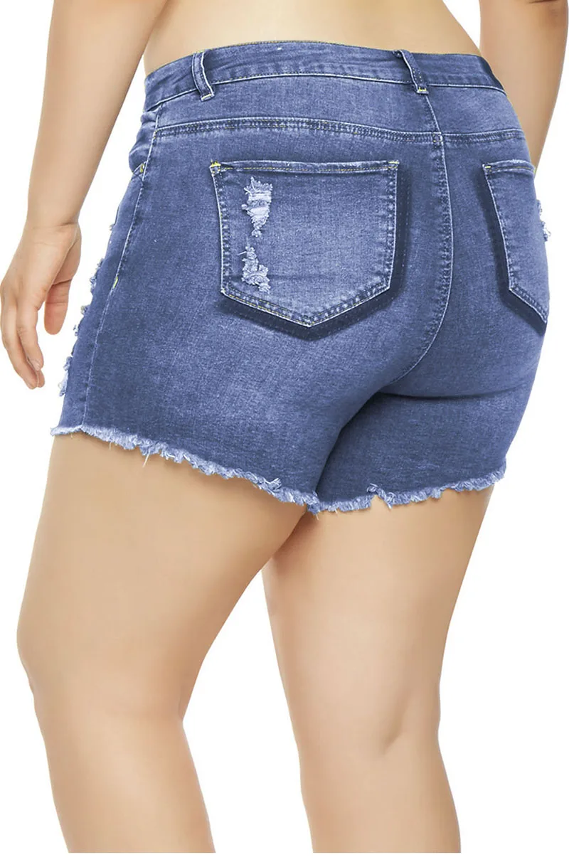 Light-Blue-Almost-Famous-Frayed-Denim-Shorts-LC786125-5-2
