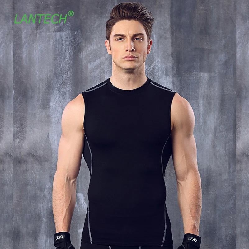 LANTECH Men Vest Gilet Running Run Fitness Training Exercise Gym Soccer