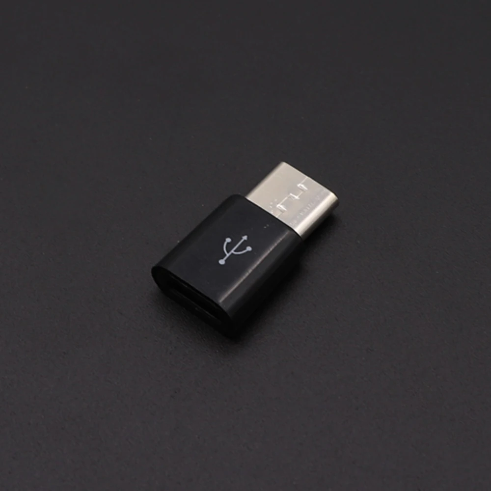 TingDong 10 шт./партия USB 3,1 type C штекер для Micro USB Женский адаптер type-C Конвертер Разъем USB-C черный и белый