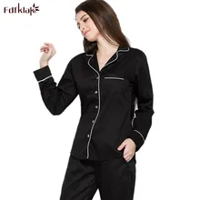 Fdfklak высококачественные хлопковые пижамы для женщин с длинным рукавом весна осень пижамный комплект Женское ночное белье пижамы костюм женские спортивные костюмы