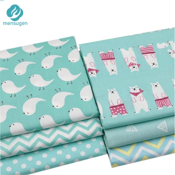 

6 Colors Can Choose 1 Yard Cartoon Animal Cotton Fabric for Patchwork Quilting Sewing Tissue DIY Crafts Textile Tilda Cloth