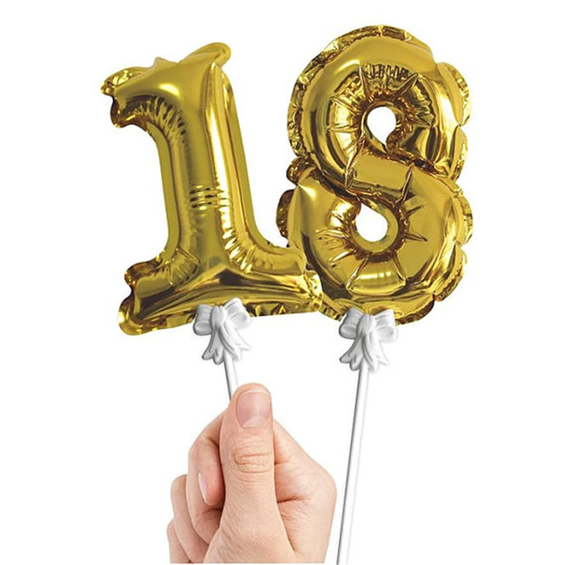 mini gold balloons