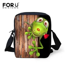 FORUDESIGNS, модные сумки-мессенджеры с 3D принтом животных для подростков, повседневные унисекс крест, сумки для тела, детские сумки через плечо