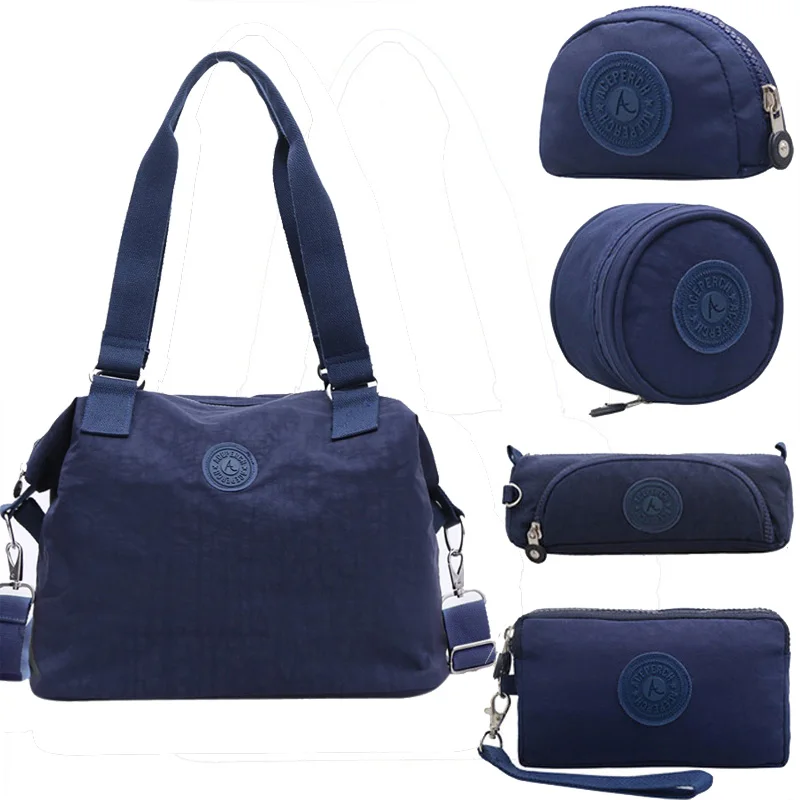 ACEPERCH женские сумки через плечо из водонепроницаемого нейлона, женские сумки через плечо, женские сумки через плечо - Цвет: Blue